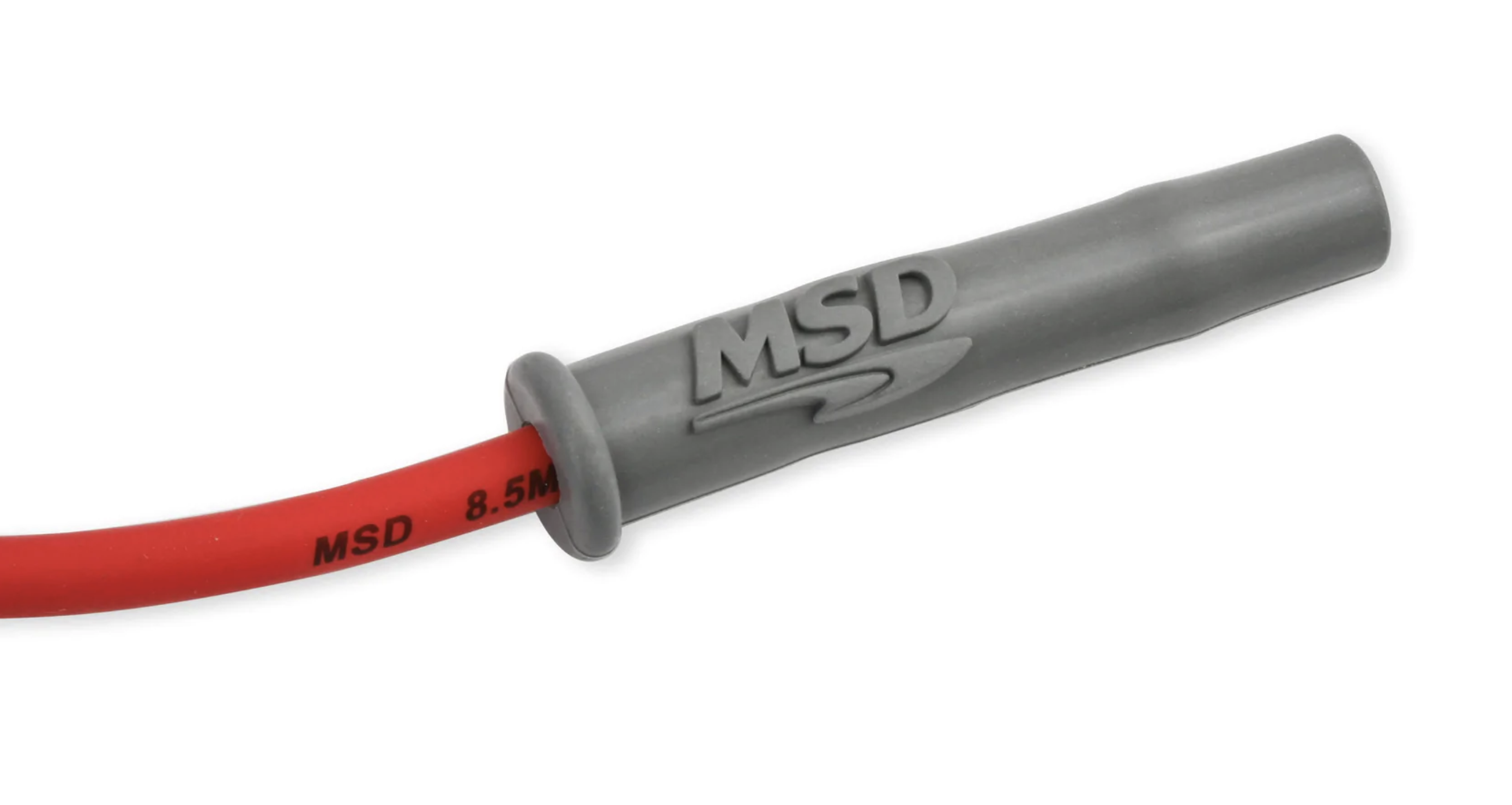 สายหัวเทียน มอเตอร์ไซค์ MSD 8.5 มิล แบบหัวตรง ยาว 40 ซม.
